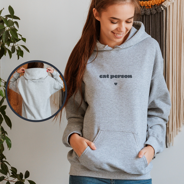 Helpen Pets Cat Person Hoodie