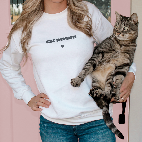 Helpen Pets Cat Person Sweatshirt