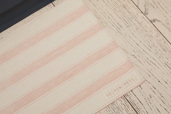 Large LINE Feeding Mat in Blush