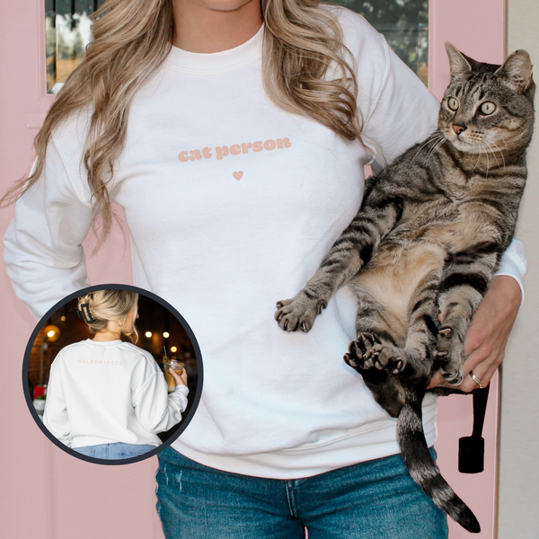 Helpen Pets Cat Person Sweatshirt