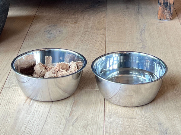 Set of 2 (4 cup) Food-Grade Stainless Steel Bowls